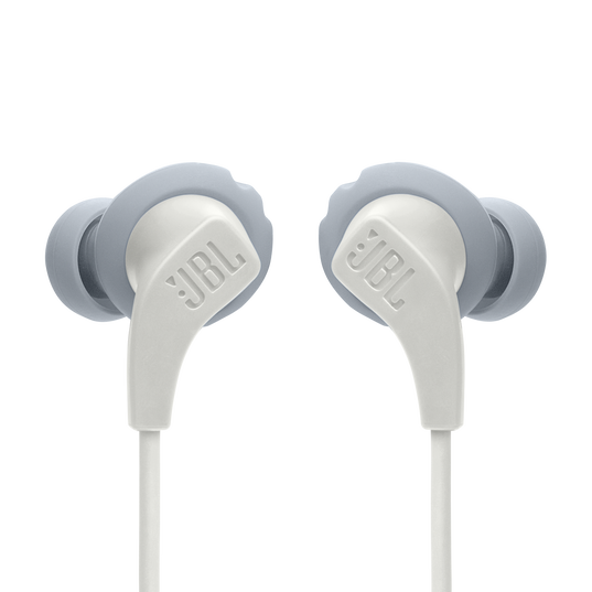 JBL Endurance Run 2 Wireless - White - Waterproof Wireless In-Ear Sport Headphones - Front